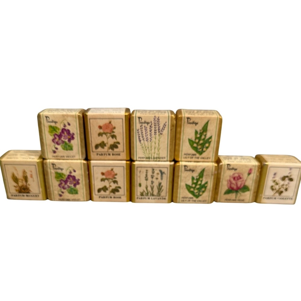 Vintage Prestige Bath Cubes Set Floral Fragrance 45g Made‎ in England Soaps 10